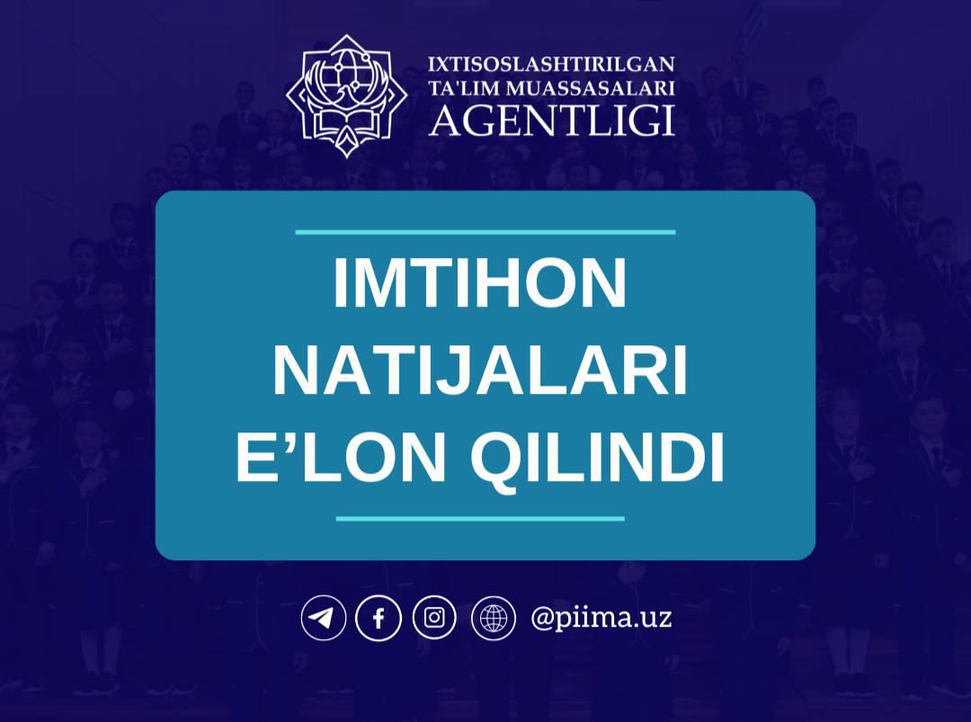 Ijod maktablariga imtihon natijalari e'lon qilindi